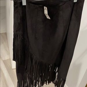 Fringed skirt